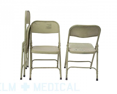 Metal army chairs